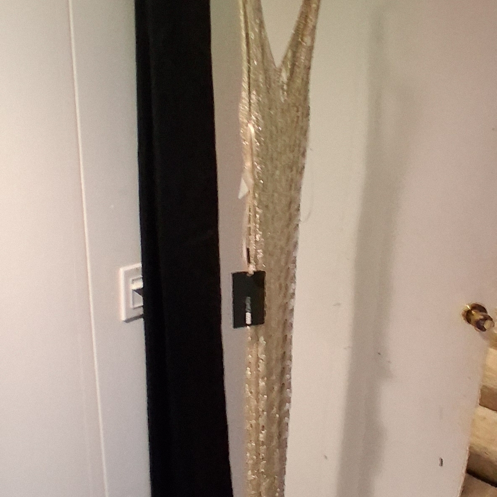 Shimmering Gold Evening Dress
